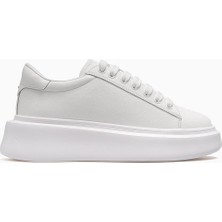 Lufian Grace Kadın Deri Sneaker Ayakkabı 26Y 121230109 Beyaz