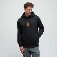 Timberland Print Stack Logo (Bb) Hoodie Erkek Siyah Sweatshirt TB0A6WZA0011