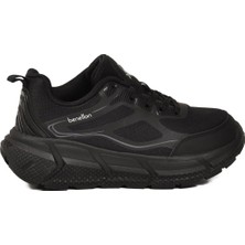 United Colors Of Benetton Siyah Fileli Hafif Esnek Hafızalı Taban Unisex Spor Ayakkabı BNI-11500 G