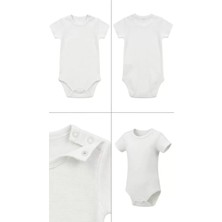 Northcity 4 Adet Çıtçıtlı Bebek Zıbını - 3-18 Ay Pamuklu ve Antialerjik Set
