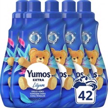 ŞEYLİŞEYLER Şeylişeyler - Yumoş Ekstra Konsantre Çamaşır Yumuşatıcısı Lilyum 1008 ml (42 Yıkama) 5 Adet