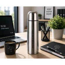 Home Dekor Hediye Kişiye Özel Isim Yazılı Çelik Termos 750 Ml vakumlu Paslanmaz Çelik Içecek Termosu Sevgiliye Hediye