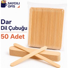 Brons 50 Adet Dar Dil Çubuğu Ahşap Küçük Abeslang Dondurma Dil Basma Ağda Çubuk