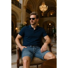 Banny Jeans Erkek Likralı Bağcıklı Jean Şort