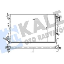 Kale Dpmix-Hb Su Radyatörü Opel Vectra C 1.6 1.8 1.6 16V 02-08 Saab 9-3 1.8 2.0t 03-15 mt Ac Nac Mekanik 648X414X23