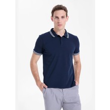 Discovery Expedition D6SM-TST3721 Lacivert Erkek Polo T-Shirt