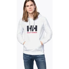 Helly Hansen Hh Logo Hoodie Erkek Beyaz Kapüşonlu Sweatshirt