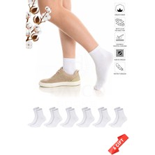 Dayco Premium Unisex Beyaz Renk Pamuk Spor Çorap