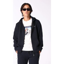 Discovery Expedition Lacivert Erkek Kapüşon Yaka Basic Sweatmont D3WM-SWT10