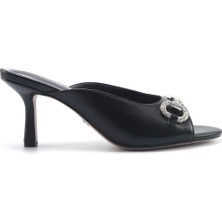 Nine West Lamasta 5fx Siyah Kadın Topuklu Terlik