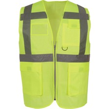 Vento Fileli Mühendis Yeleği Sarı- Xl