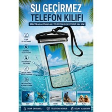 Su Geçirmez Telefon Kılıfı Boyun Askılı Universal Dokunmatik Deniz Havuz Plaj Kamp Şeffaf Su Geçirmez Kılıf