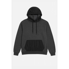 Markapia Woman Kadın Oversize Kapüşonlu Cepli Antrasit Sweatshirt