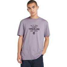 Timberland Refıbra Front Graphic Short Sleeve Tee Erkek Mor Tshirt TB0A5UF7EG71