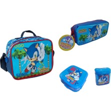 Wiggle Sonic Beslenme Çantası, Kalem Kutu ve Beslenme Kabı (Kalemtraş Hediyeli)