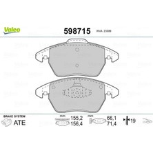 Valeo Dpmix-Hb Ön Balata P307 10/03 207 1.6 07 308 07 3008 09 C4 04 Fte Kirmizi Kutu
