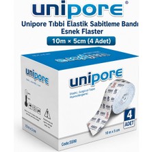 Unipore Elastik Sabitleme Bandı Esnek Flaster 10M×5CM (4 Adet)