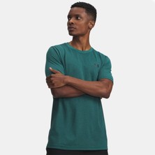 Under Armour Heavyweight Armour Label Erkek Yeşil Tişört
