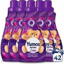 ŞEYLİŞEYLER Şeylişeyler - Yumoş Ekstra Konsantre Çamaşır Yumuşatıcısı Lotus 1008 ml (42 Yıkama) 5 Adet