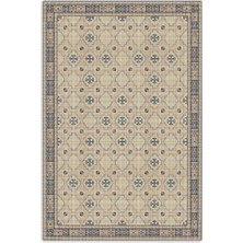 Pastel Home Bej Krem Etnik Şönil Halı Kilim Yolluk Kaymaz Yıkanabilir Saçaklı Koridor Mutfak Oturma Odası