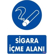 Mey Ithalat® Sigara Içme Alanı Uyarı Levhassı 25X35 Kod: 450