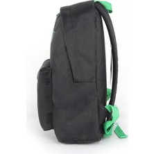United Colors Of Benetton 03805 Çanta Siyah-Yeşil  Unisex Okul Çantası