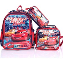 Cars 42234 Lisanslı Okul Çantası 3'lü Set