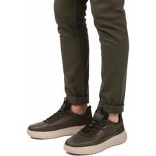 Scootland Haki Hakiki Deri Memory Foam Erkek Casual Ayakkabı 152-22487 M