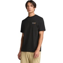 Timberland Rugged Active Gear Back Graphic Tee Erkek Siyah Tshirt TB0A6DMA0011