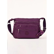 Wander Bag Kadın Omuz Çantası Çok Gözlü Suya Dayanıklı Günlük Çapraz Askılı Krinkıl Kumaş Çanta