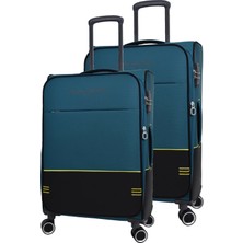 Pierre Cardin Ultra Light Hafif Lüx Kumaş 2'li Valiz Seti Büyük Boy - Orta Boy PC8200