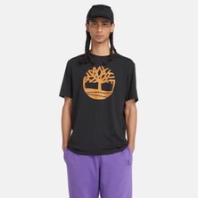 Timberland Tree Logo Short Sleeve Tee Erkek Siyah Tshirt TB0A2C2RP561