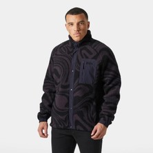 Helly Hansen Panorama Prınted Pıle Snap Mont Erkek Siyah Polar HHA.63349-HHA.660