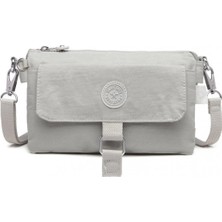 Smart Bags Askılı Kadın Çantası Krinkıl Kumaş  1147 Buz Grisi