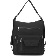 Smart Bags Hem Sırt Hem De Omuz Kadın Çantası  1205 Siyah