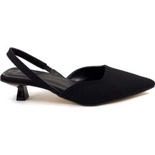 Ayakkabımood cc 608 4,5 cm Siyah Zara Arkası Açık Kadın Topuklu Ayakkabı