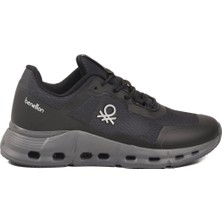 United Colors Of Benetton Siyah Bağcıklı Hafızalı Taban Unisex Spor Ayakkabı BNI-11050 G