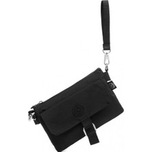Smart Bags Askılı Kadın Çantası Krinkıl Kumaş  1147 Siyah