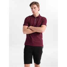 Discovery Expedition D6SM-TST3719 Bordo Erkek Polo T-Shirt