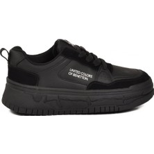 United Colors Of Benetton Siyah Bağcıklı Hafif Unisex Spor Ayakkabı BNI-10281 G