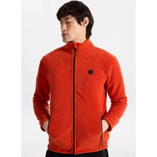 Discovery Expedition D5WM-SWT3301 Kiremit Dik Yaka Basic Düz Erkek Polar Sweatshırt