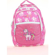 Kaukko Kids Sırt Çantası Simli Nakışlı Unicorn L5140