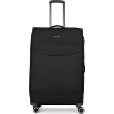 Pierre Cardin Büyük Boy Kumaş Valiz Ultra Light Sessiz 8 Tekerlek Geniş Hacim 04PC6005
