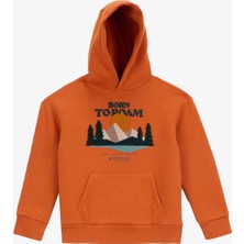 Discovery Expedition Baskılı Erkek Çocuk Kiremit Sweatshırt D5WB-SWT3043