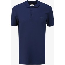 Jeep Düz Lacivert Erkek Polo T-Shirt J4SM-TST7234