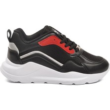 Walkway 051 G Siyah-Bordo Unisex Spor Ayakkabı