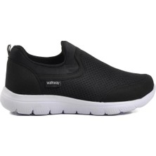 Walkway Siyah Beyaz Comfort Unisex Spor Ayakkabı