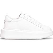 Lufian 121230109 Grace Kadın Hakiki Deri Klasik Sneaker Beyaz