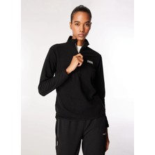 Discovery Expedition Siyah Kadın Dik Yaka Basic Polar Sweatshırt D4WL-SWT3929