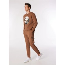 Discovery Expedition D4WM-EA3073 Açık Kahve Jogger Düz Erkek Eşofman Altı